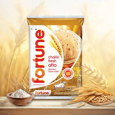 Fortune Chakki Fresh Atta, 5Kg